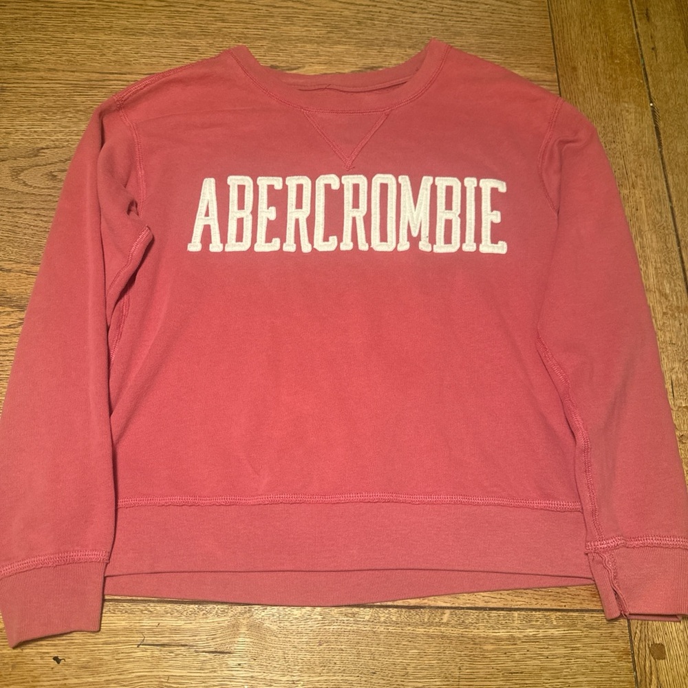 Abercrombie & Fitch Women's Coral Crew Neck Sweater